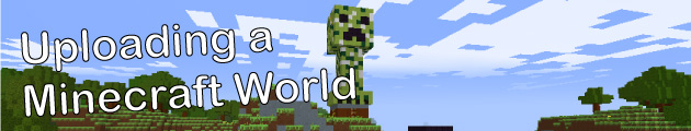 uploading a custom minecraft world