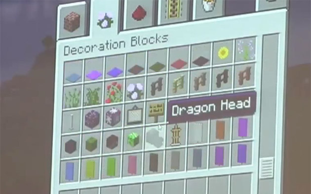 Minecraft 1.9 Dragon Head